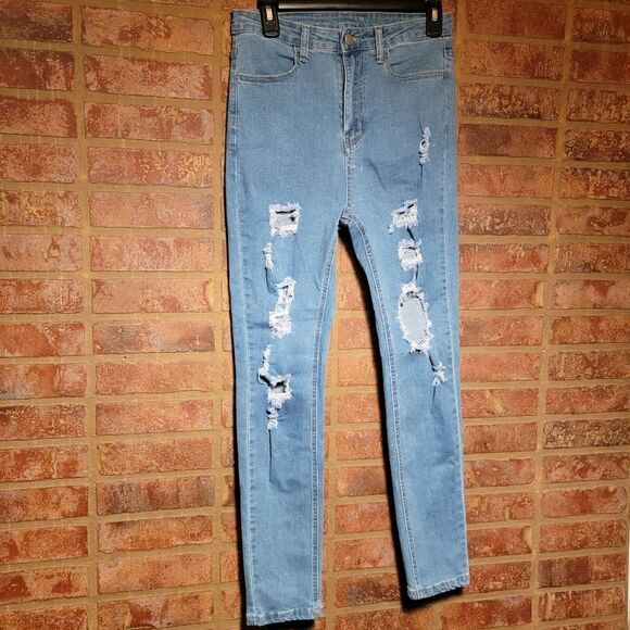 Shein High Rise Skinny Jeans, Size medium 6 - Picture 1 of 4